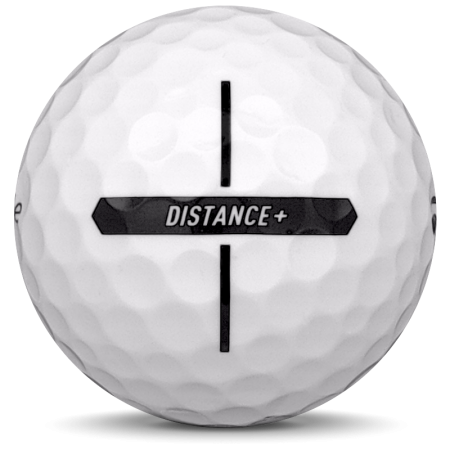 La palla da golf TaylorMade Distance+ Nel modello dell'anno 2024.