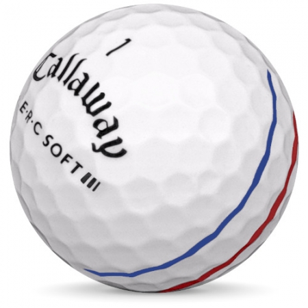 La palla da golf Callaway ERC Soft Nel modello dell'anno 2024.