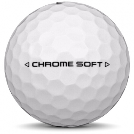 La palla da golf Callaway Chrome Soft Nel modello dell'anno 2025.