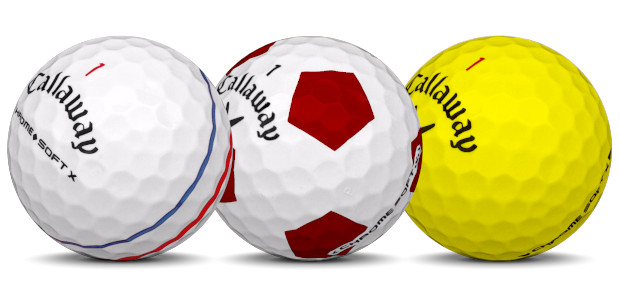 Callaway Chrome Soft X Palle da golf di diversi colori